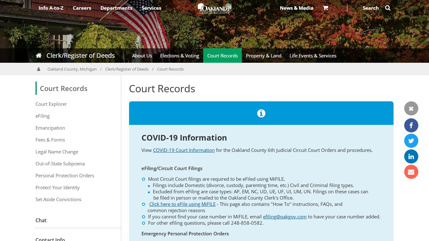 Court Records | Court Records - Oakgov